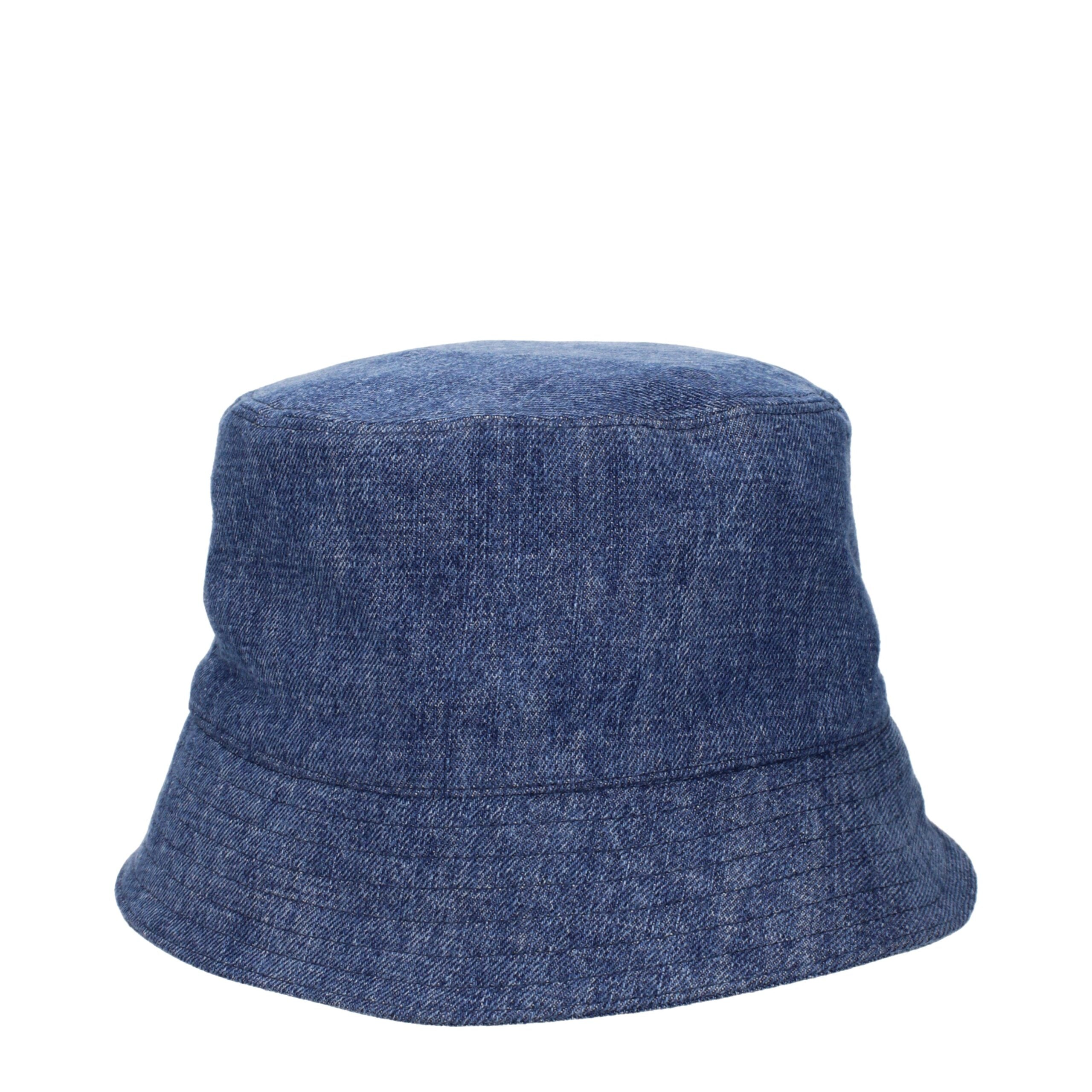 Miu Miu Blue Cotton Bucket Hats Miu Miu