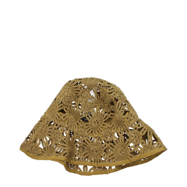 Max Mara Green Polyester Bucket Hats Max Mara