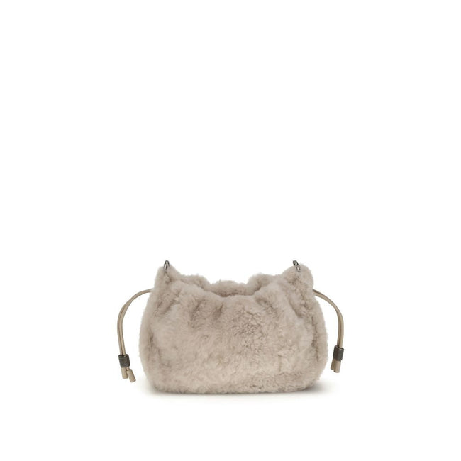 Brunello Cucinelli Mellow mini shearling Shoulder Bag Brunello Cucinelli