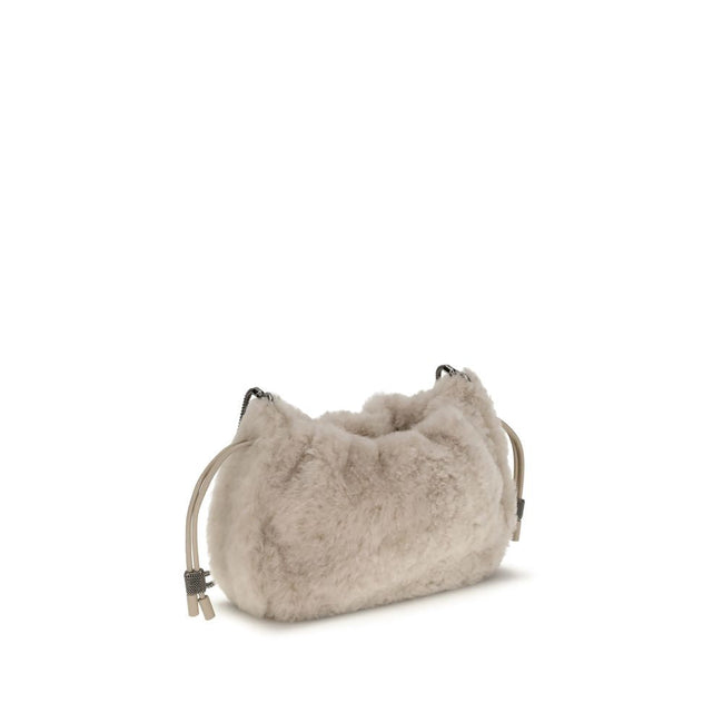 Brunello Cucinelli Mellow mini shearling Shoulder Bag Brunello Cucinelli