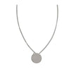 MM6 Necklace with round plaque MM6