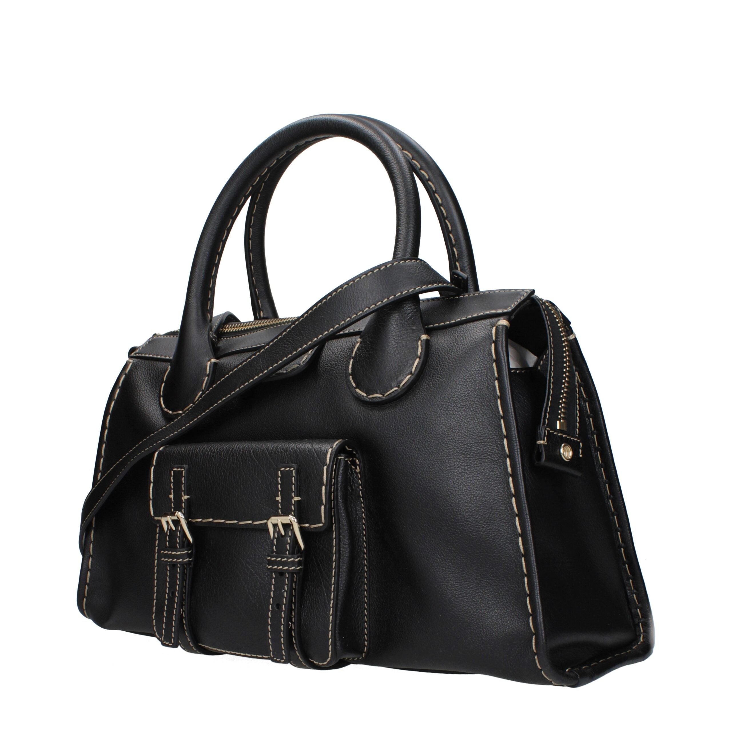 Chloé Black Leather Handbags Chloé