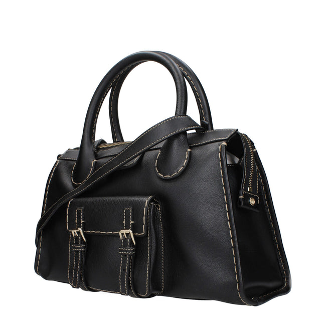Chloé Black Leather Handbags Chloé