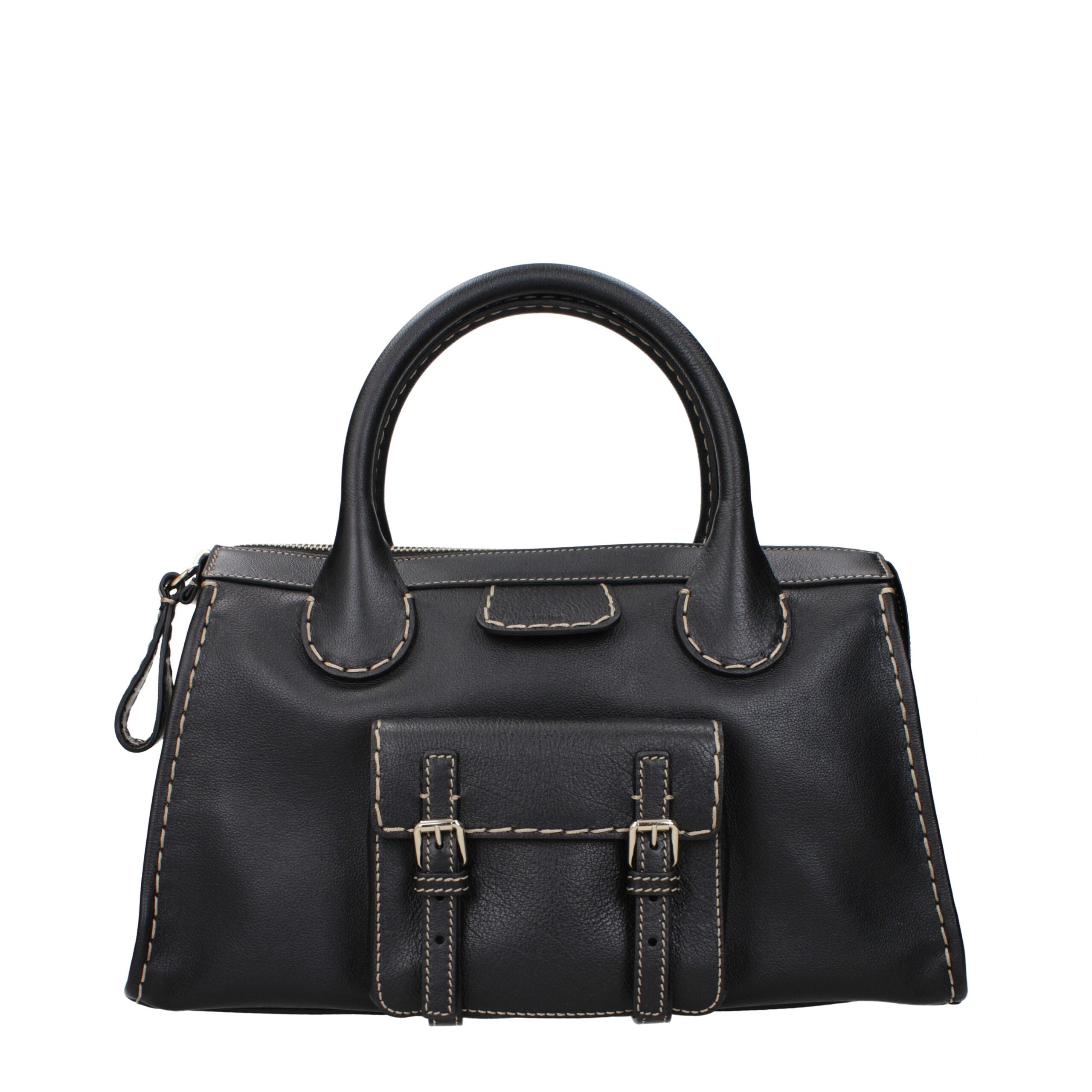 Chloé Black Leather Handbags Chloé