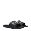 Off-White Black Cotton Slippers Sandals Off-White