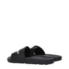 Off-White Black Cotton Slippers Sandals Off-White