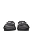 Off-White Black Cotton Slippers Sandals Off-White