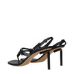 Off-White Black Leather Flip-Flop Sandals Off-White