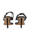 Off-White Black Leather Flip-Flop Sandals Off-White