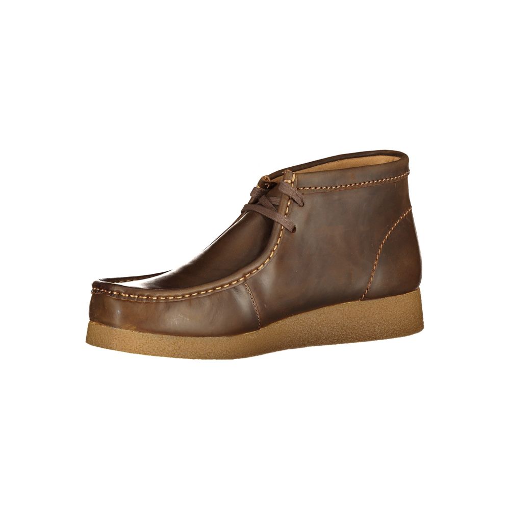 Clarks Brown Leather Men Sneaker Clarks