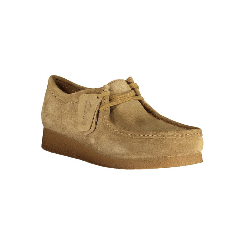 Clarks Beige Suede Men Sneaker Clarks