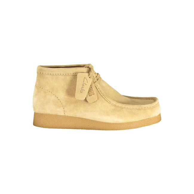 Clarks Beige Leather Men Sneaker Clarks