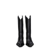 Off-White Black Leather High Heel Boots Off-White