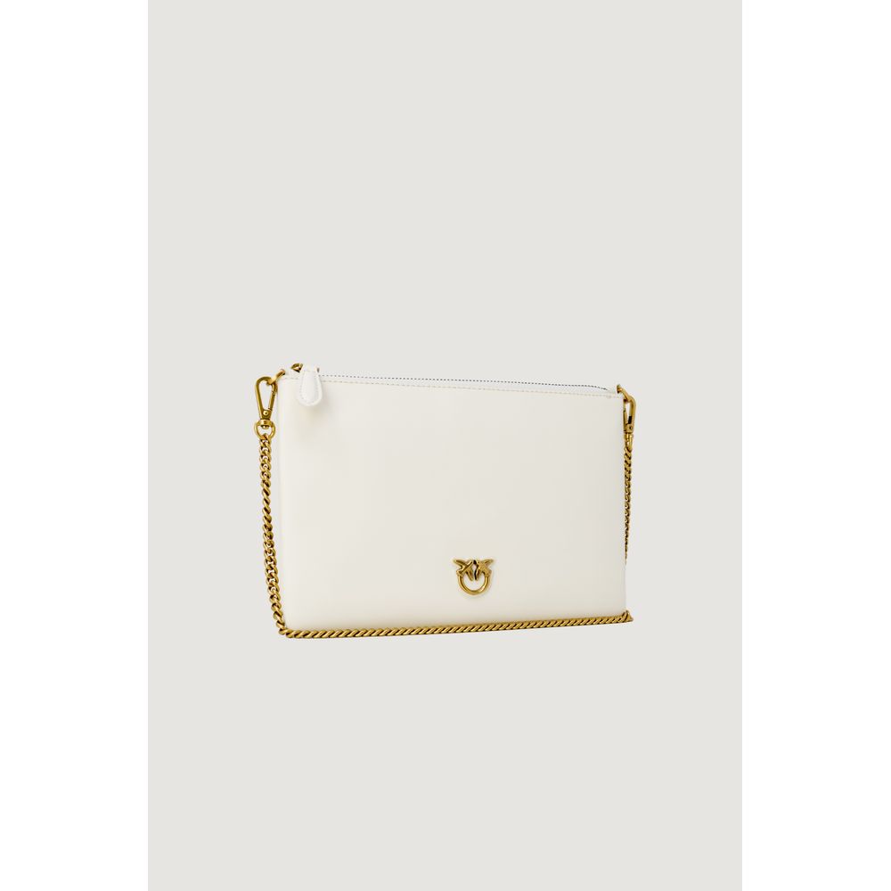 PINKO Cream Leather Clutch Bag PINKO