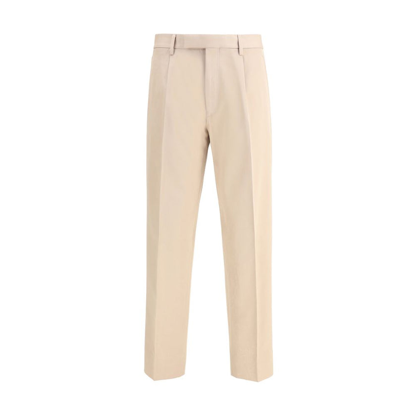 ZEGNA Beige Cotton Dress Pants ZEGNA