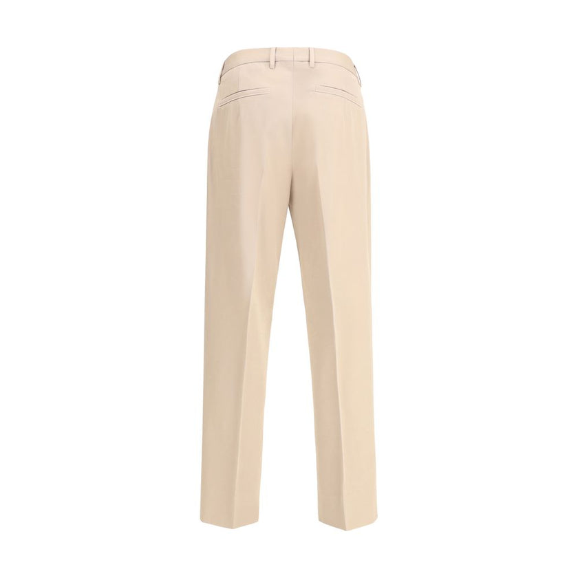 ZEGNA Beige Cotton Dress Pants ZEGNA
