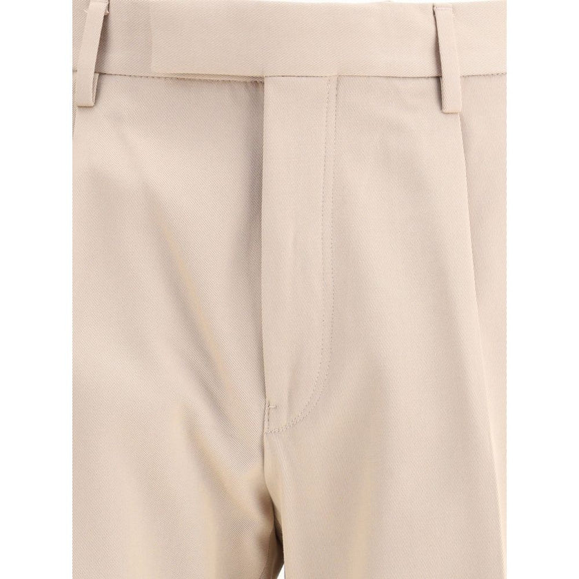 ZEGNA Beige Cotton Dress Pants ZEGNA