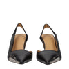 Off-White Black Leather High Heel Pumps Off-White