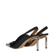 Off-White Black Leather High Heel Pumps Off-White