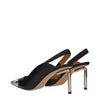 Off-White Black Leather High Heel Pumps Off-White