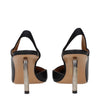 Off-White Black Leather High Heel Pumps Off-White