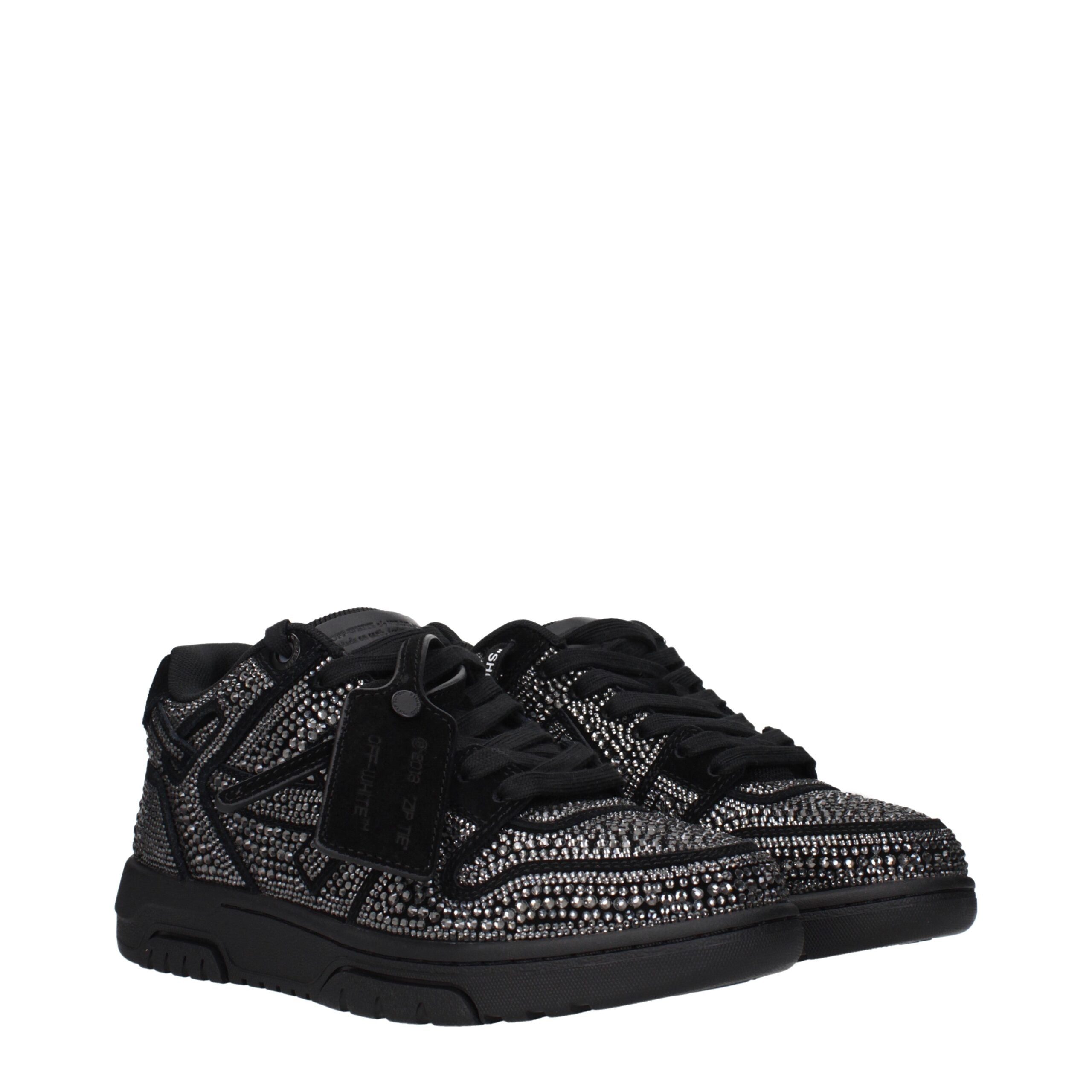 Off-White Black Leather Sneakers Off-White