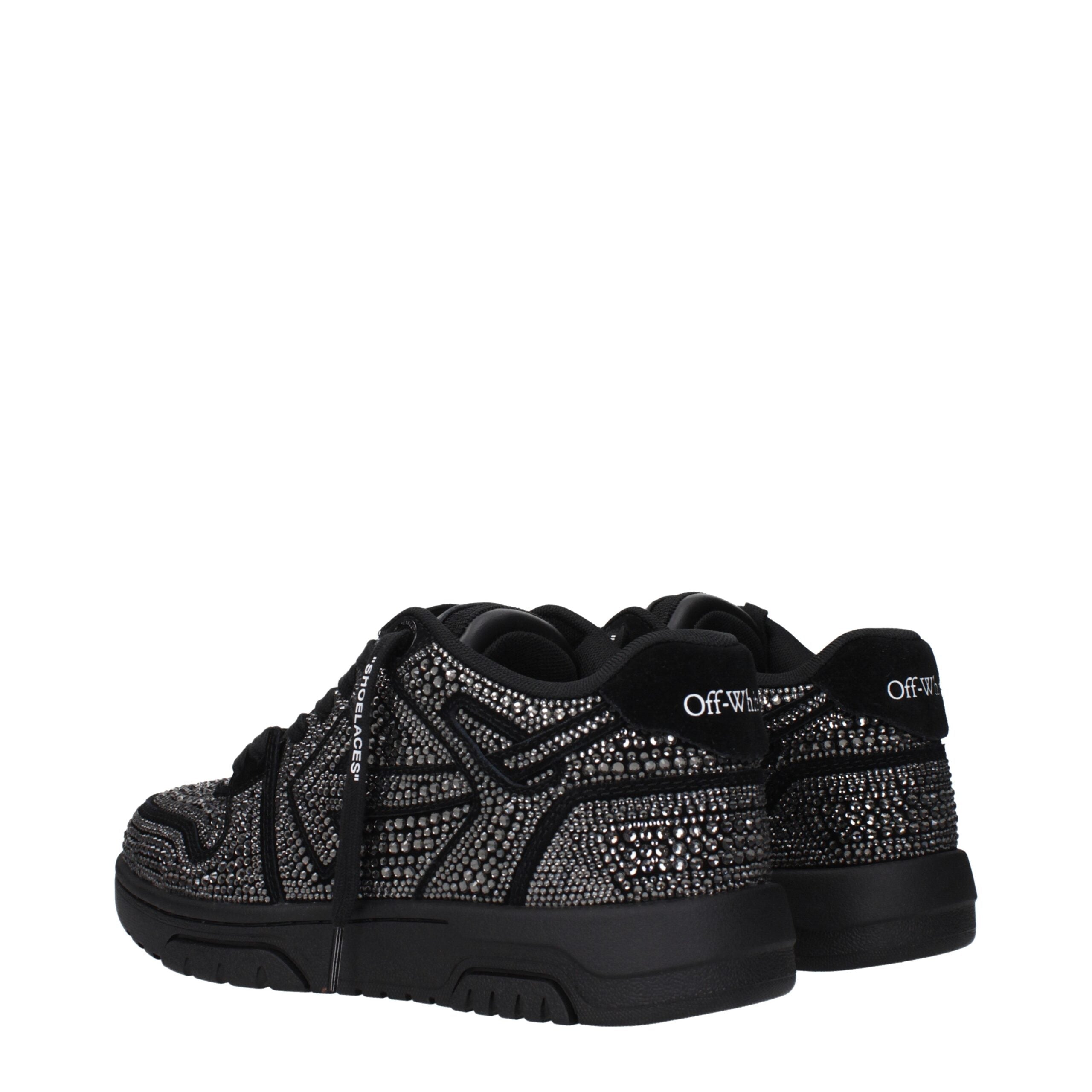 Off-White Black Leather Sneakers Off-White