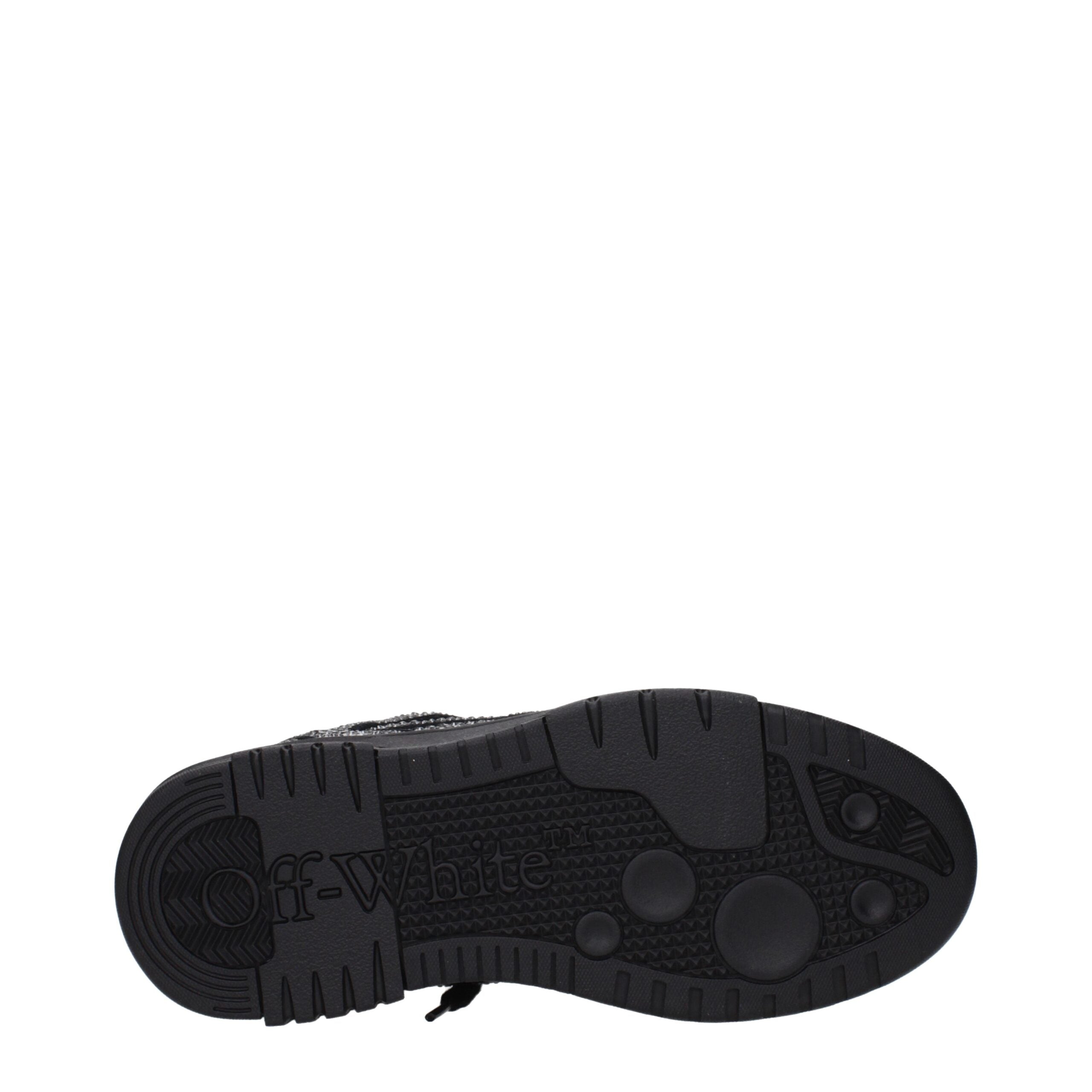 Off-White Black Leather Sneakers Off-White
