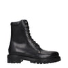 Off-White Black Leather Ankle Boots Off-White