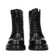 Off-White Black Leather Ankle Boots Off-White