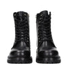 Off-White Black Leather Ankle Boots Off-White