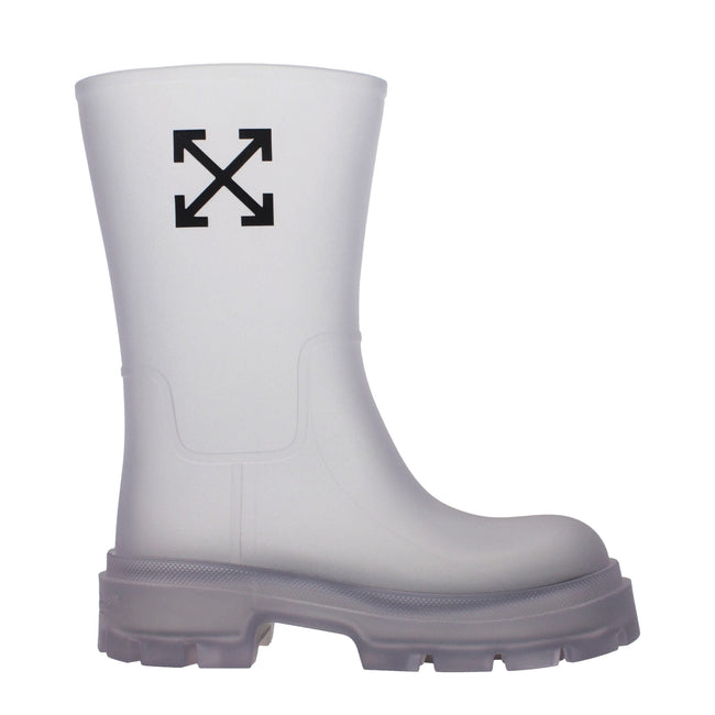 Off-White Transparent Pvc Ankle Boots Off-White