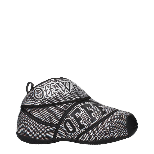 Off-White Black Cotton Sneakers Off-White