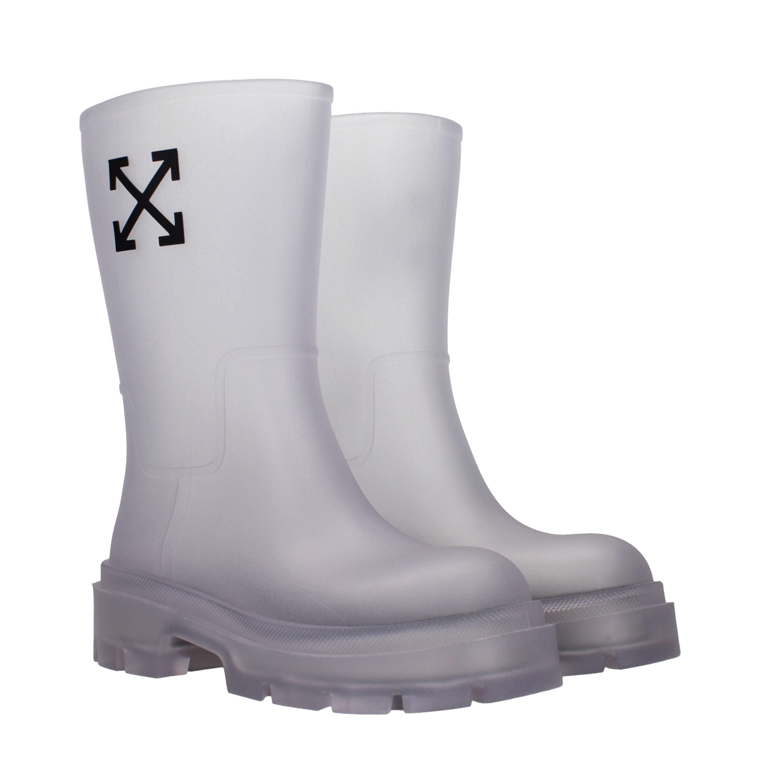 Off-White Transparent Pvc Ankle Boots Off-White