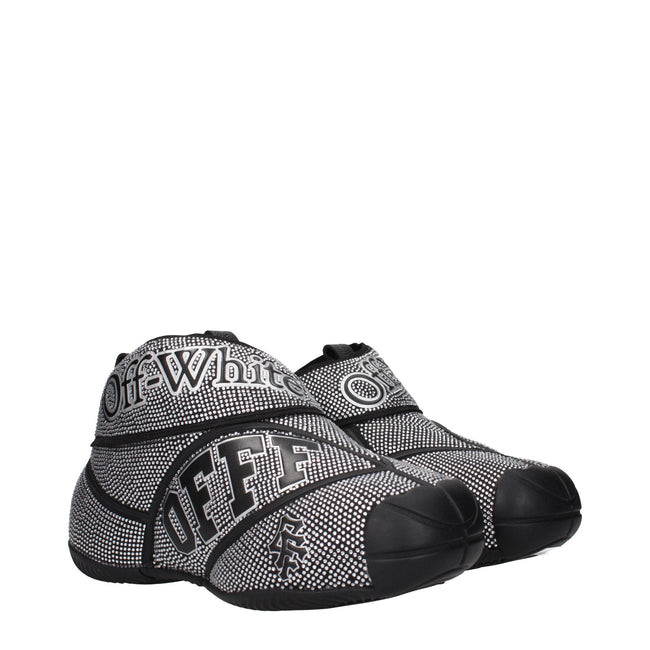 Off-White Black Cotton Sneakers Off-White