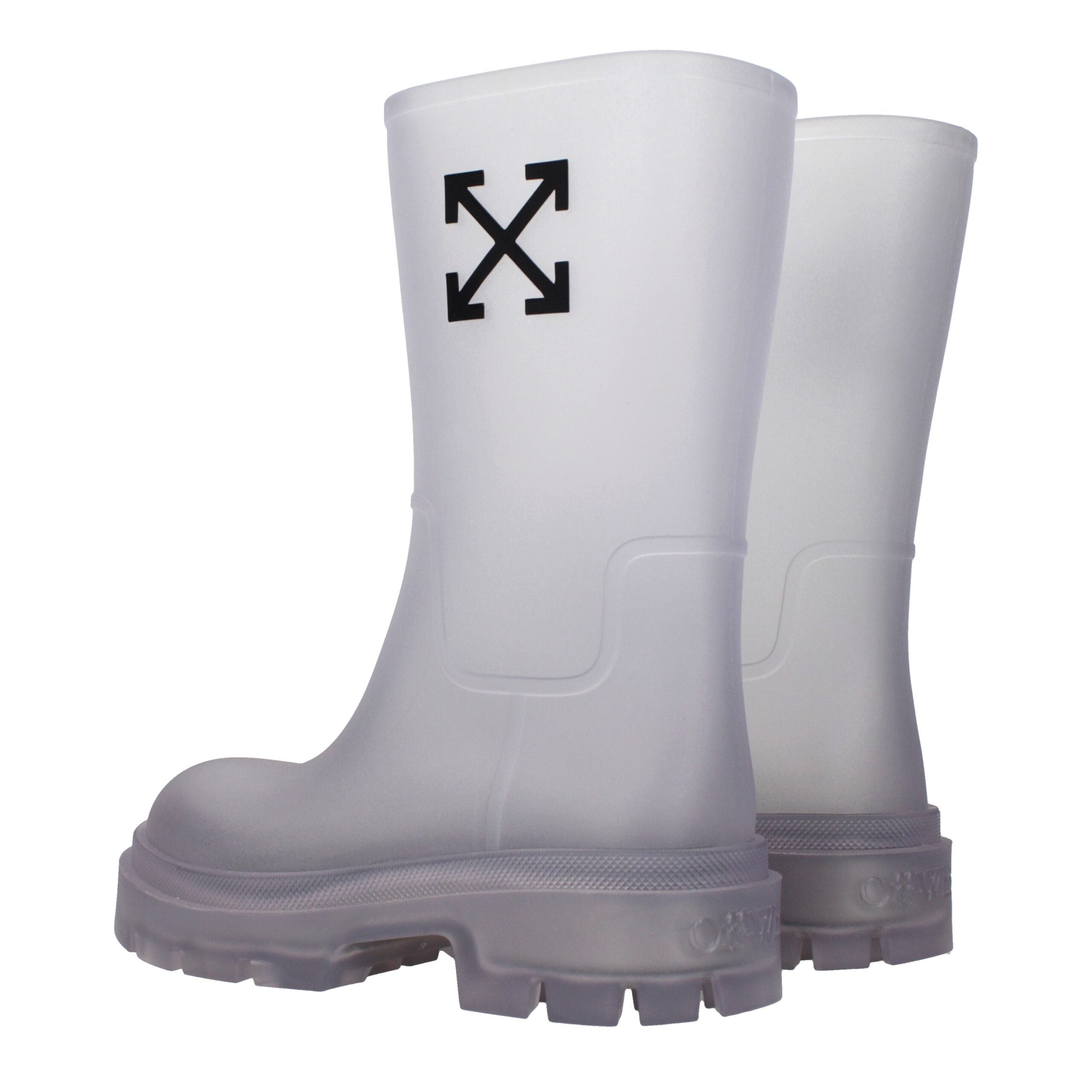 Off-White Transparent Pvc Ankle Boots Off-White