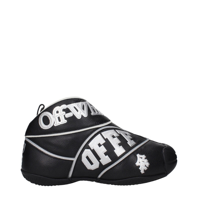 Off-White Black Leather High Tops Off-White