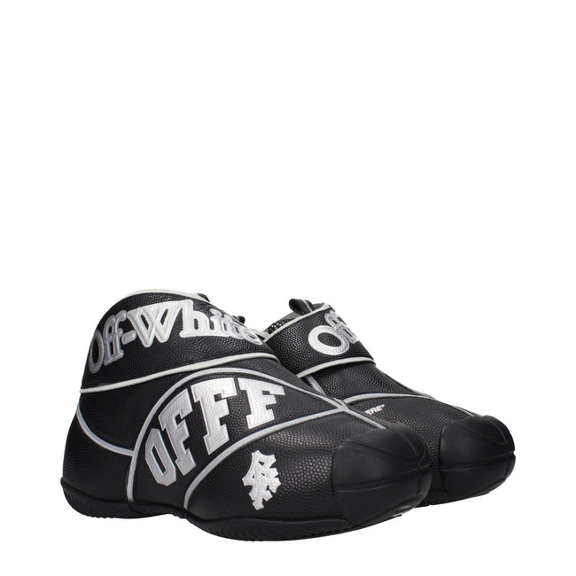 Off-White Black Leather High Tops Off-White