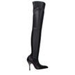 Off-White Black Leather Over The Knee Off-White