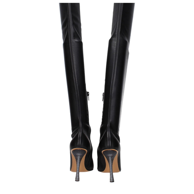 Off-White Black Leather Over The Knee Off-White