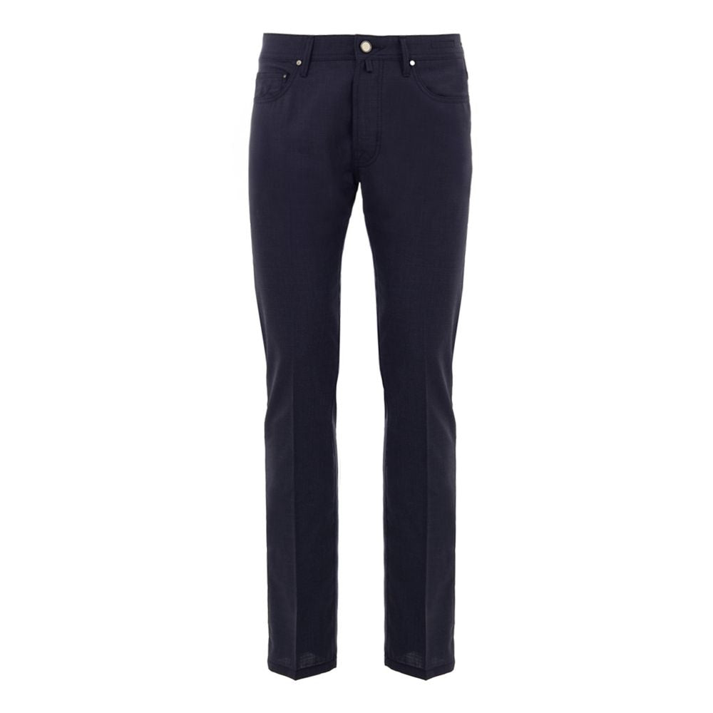 Jacob Cohen Blue Wool Pant Jacob Cohen