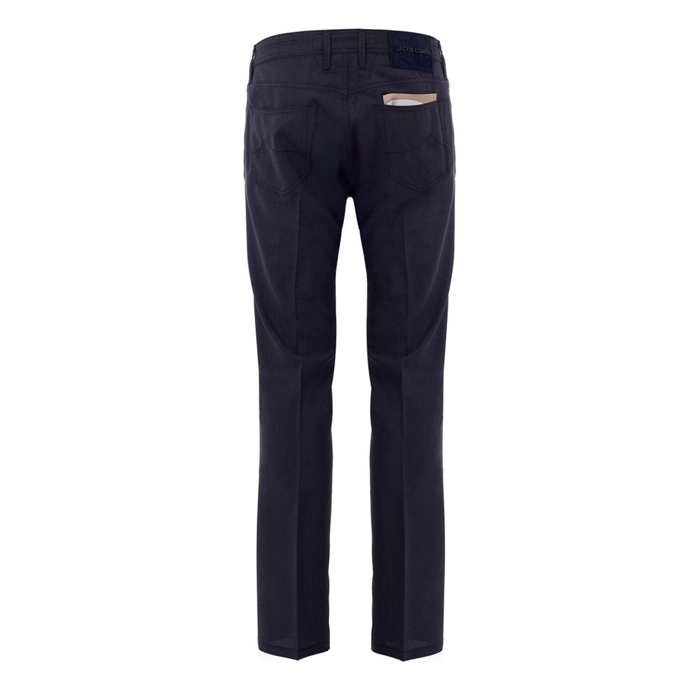 Jacob Cohen Blue Wool Pant Jacob Cohen