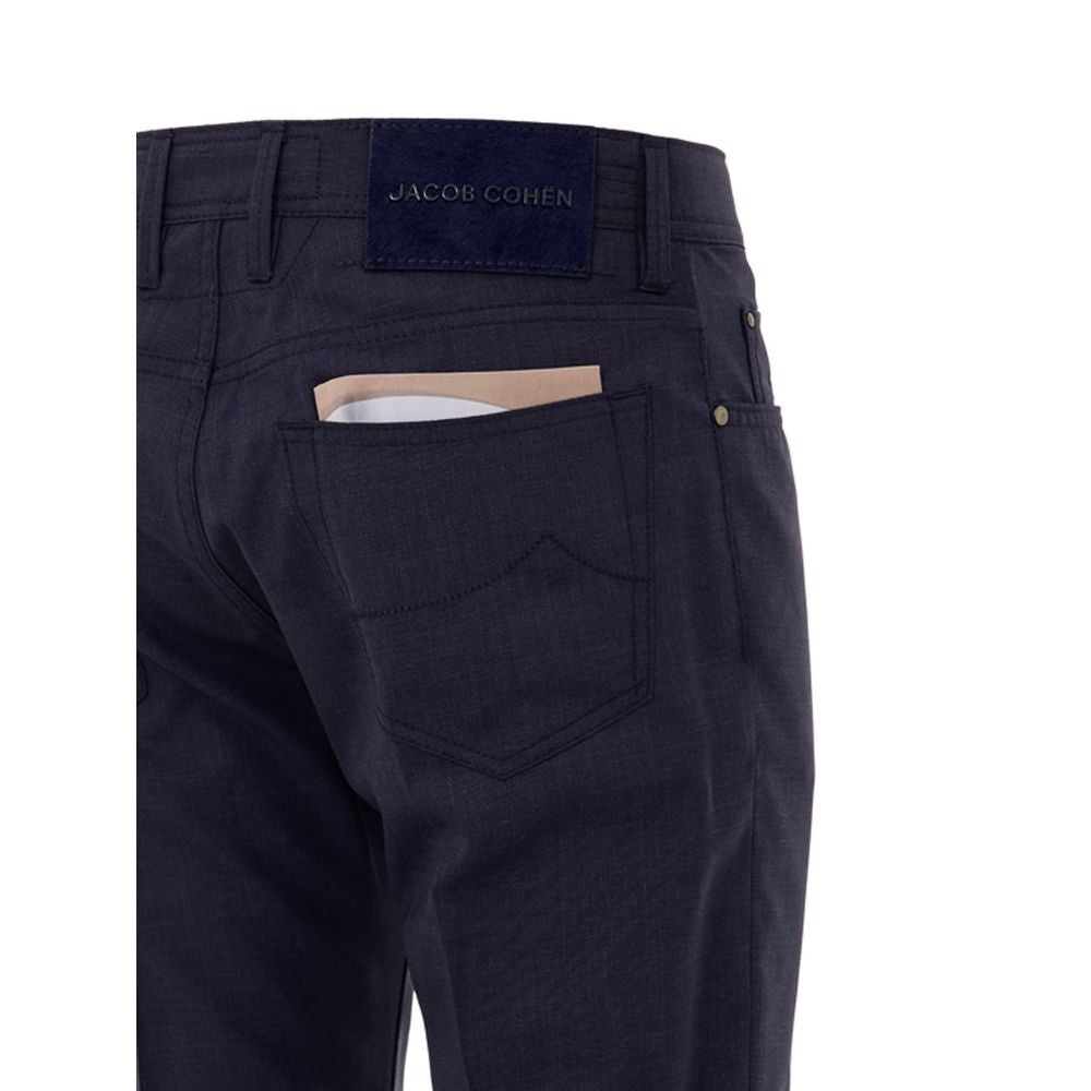 Jacob Cohen Blue Wool Pant Jacob Cohen