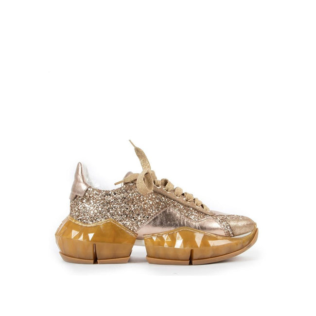 Jimmy Choo Diamond Glittered Sneakers Jimmy Choo