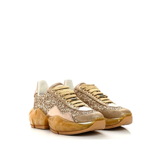 Jimmy Choo Diamond Glittered Sneakers Jimmy Choo
