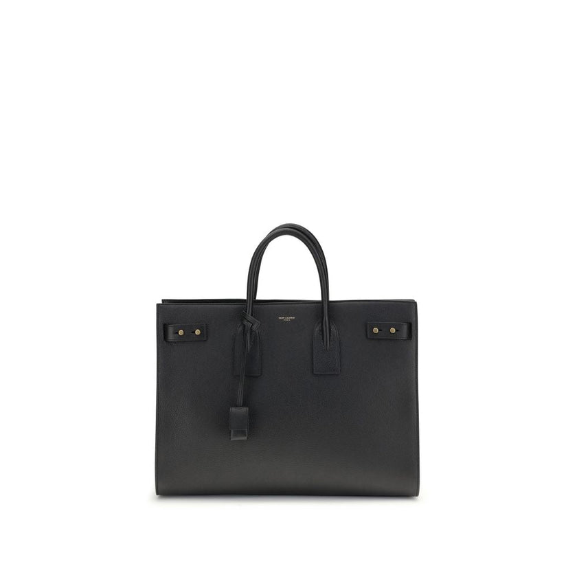Saint Laurent Black Calf Leather Bos Taurus Handbag Saint Laurent