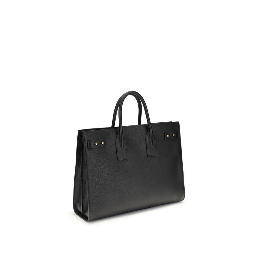 Saint Laurent Black Calf Leather Bos Taurus Handbag Saint Laurent