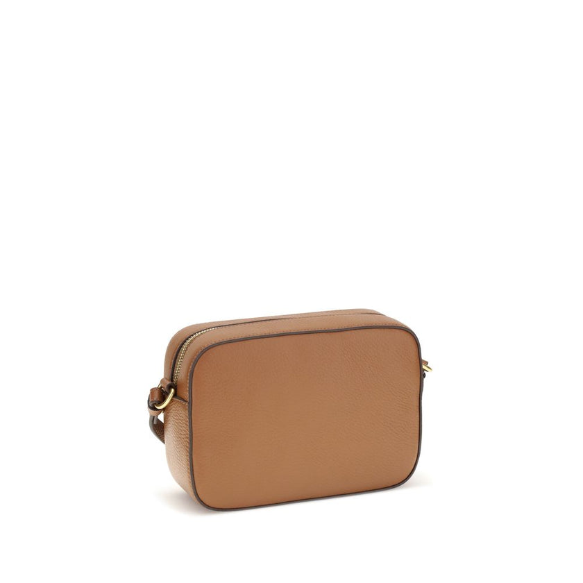 Coccinelle Brown Calf Leather Bos Taurus Shoulder Bag Coccinelle