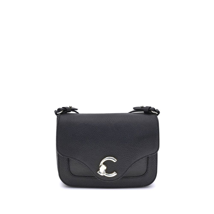 Coccinelle Black Calf Leather Bos Taurus Shoulder Bag Coccinelle