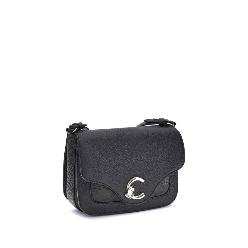 Coccinelle Black Calf Leather Bos Taurus Shoulder Bag Coccinelle